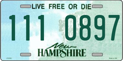 NH license plate 1110897
