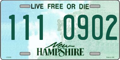 NH license plate 1110902