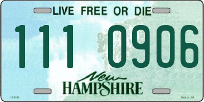 NH license plate 1110906
