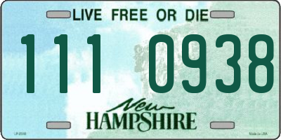 NH license plate 1110938