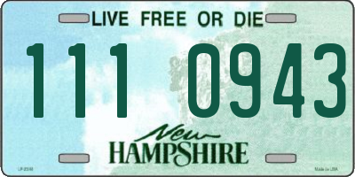 NH license plate 1110943