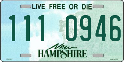 NH license plate 1110946