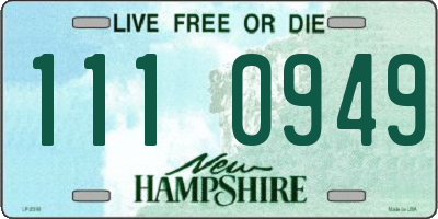 NH license plate 1110949