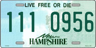 NH license plate 1110956