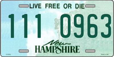 NH license plate 1110963