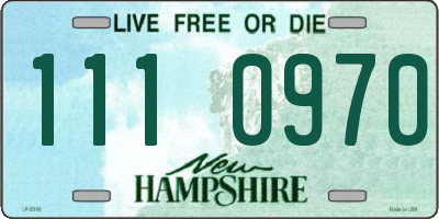 NH license plate 1110970
