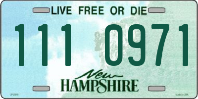NH license plate 1110971