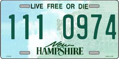 NH license plate 1110974
