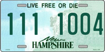 NH license plate 1111004