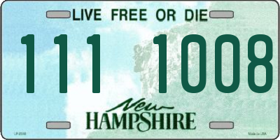 NH license plate 1111008