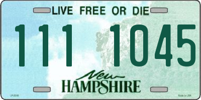 NH license plate 1111045
