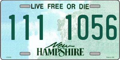 NH license plate 1111056
