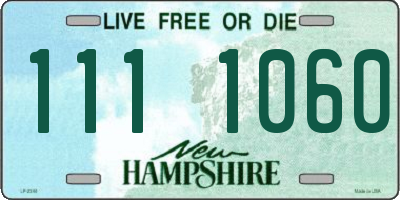 NH license plate 1111060