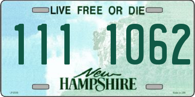 NH license plate 1111062