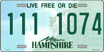 NH license plate 1111074