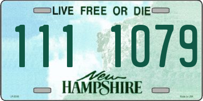 NH license plate 1111079