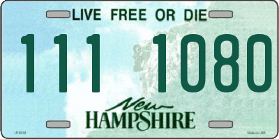 NH license plate 1111080