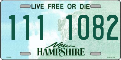 NH license plate 1111082