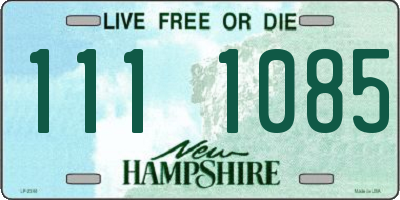NH license plate 1111085