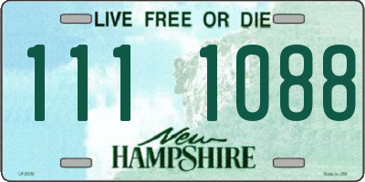 NH license plate 1111088