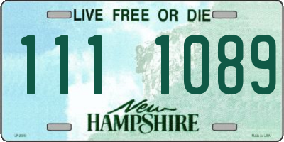 NH license plate 1111089