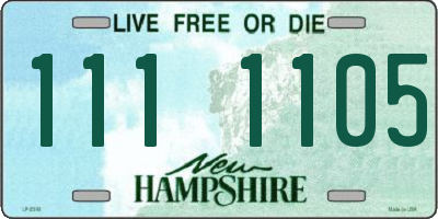 NH license plate 1111105