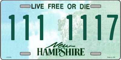 NH license plate 1111117