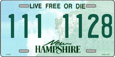 NH license plate 1111128