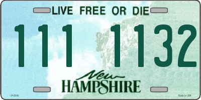 NH license plate 1111132
