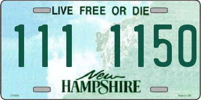 NH license plate 1111150