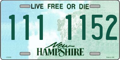 NH license plate 1111152