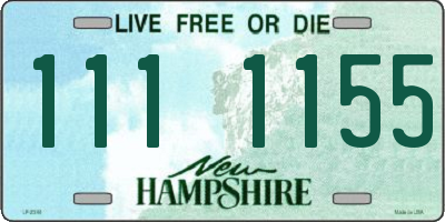 NH license plate 1111155