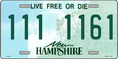NH license plate 1111161