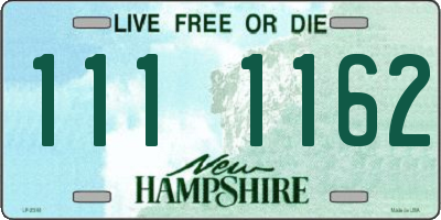 NH license plate 1111162