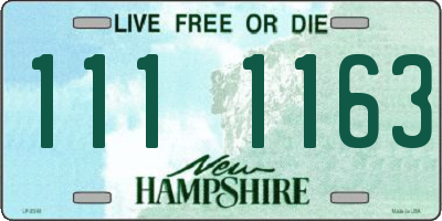 NH license plate 1111163