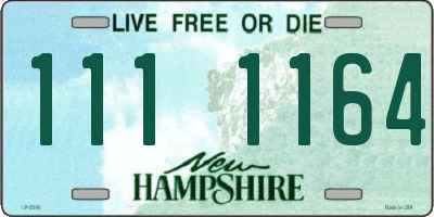 NH license plate 1111164