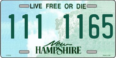 NH license plate 1111165