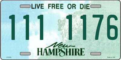 NH license plate 1111176
