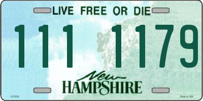 NH license plate 1111179