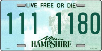NH license plate 1111180