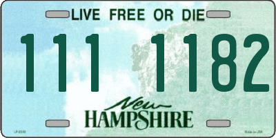 NH license plate 1111182