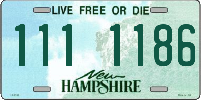 NH license plate 1111186