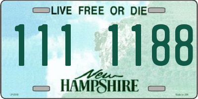 NH license plate 1111188