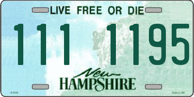 NH license plate 1111195