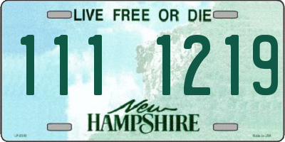 NH license plate 1111219