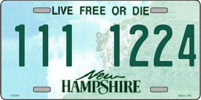 NH license plate 1111224