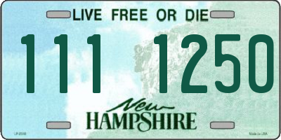 NH license plate 1111250