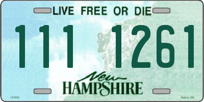 NH license plate 1111261