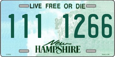 NH license plate 1111266
