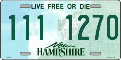 NH license plate 1111270